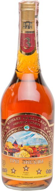 Бренді Вірменський 3* 40% 0.5 л 